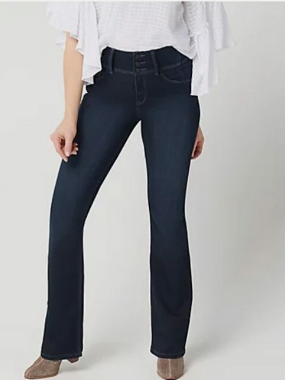 NWOT Laurie Felt Curve Silky Denim Boot-Cut Jeans | Flattering, Super Stretchy